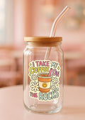 I take my coffee on the rocks Glass Cup