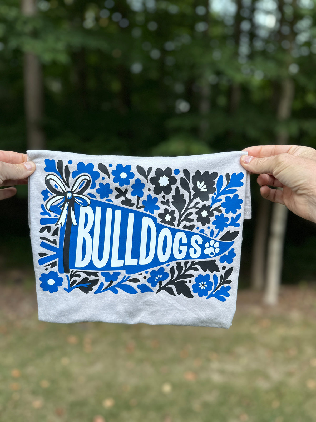 Bulldogs Floral Pennant Tee