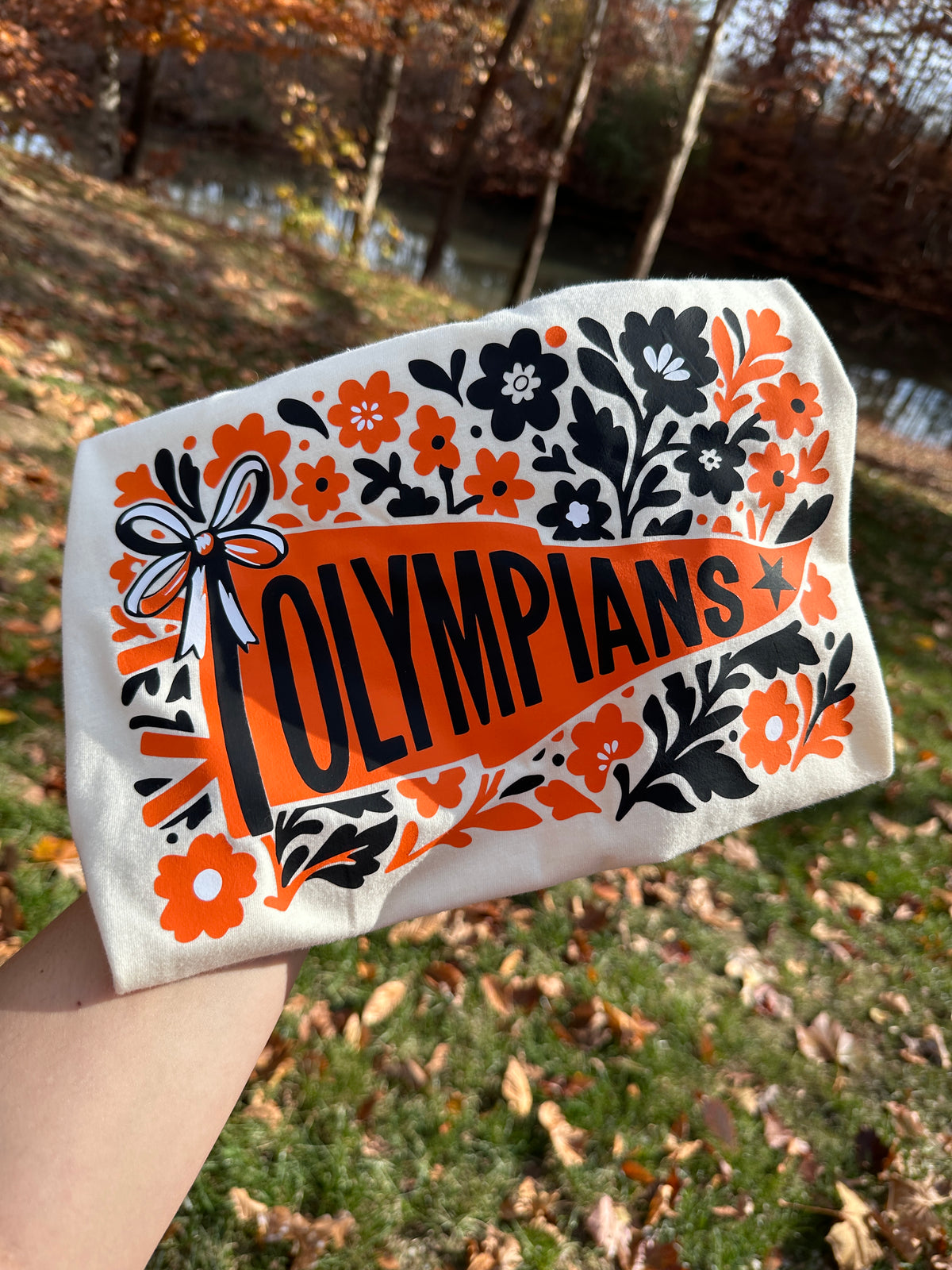 Olympians Floral Pennant Tee