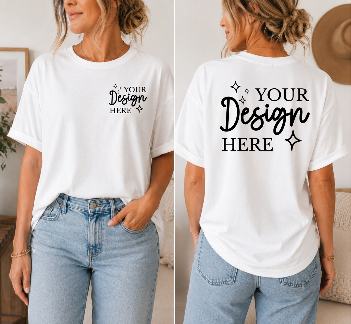 Custom T-Shirt Front and Back